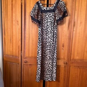 Leopard Print Maxi Dress